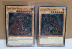 Yugioh Ultimate Lot! Blue Eyes White Dragon & Dark Magician! LP - MP - Image 1