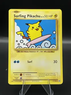 (NM) Surfing Pikachu 111/108 XY Evolutions Rare Pokemon TCG Card 330a-33 - Image 1