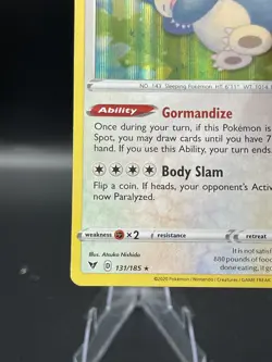 (LP) Snorlax 131/185 Reverse Holo Vivid Voltage Pokemon TCG Card 330a-34 - Image 4