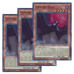 Yugioh - Vampire Duke x 3 - 1st Edition Ultra Rare NM - Plus Free Holo Card - Image 1