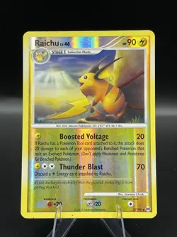 (LP) Raichu Reverse Holo 77/99 Rare Pokemon Arceus TCG Card 330a-66 - Image 1