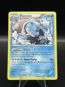 (MP) Blastoise 16/101 Rare Plasma Blast Cosmo Holo Pokemon TCG Card 330a-83 - Image 1