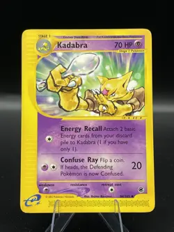 (LP) Kadabra 84/165 Uncommon Expedition Pokemon TCG Card 330a-91 - Image 1