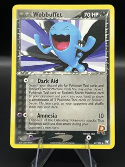 (NM) Rocket's Wobbuffet 47/109 Team Rocket Returns Uncommon Pokemon Card 327a-32 - Image 1