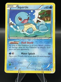 (HP) Squirtle 29/149 Boundaries Crossed Non Holo Pokemon TCG Card 327a-106 - Image 1