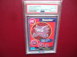 1999 Pokemon Burger King Perforated Haunter card #93 Psa 8 Nm Mint - Image 1