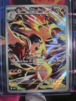 Pokemon TCG Ethan's Typhlosion Destined Rivals Illustration Rare Card 190/182 - Image 1