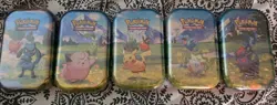Pokemon Ascended Heroes Mini Tins Lot of 5 Sealed New 10 Packs TCG Cards All art - Image 1