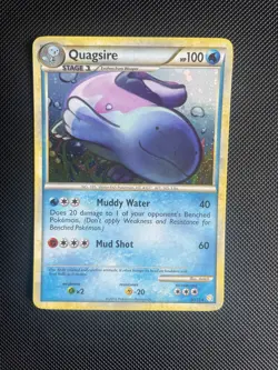 Pokemon - Quagsire Holo - 9/123 - HeartGold & SoulSilver - Rare Card - NM - Image 1