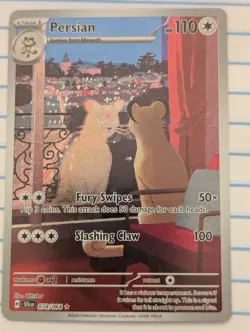Persian 078/064 Shrouded Fable Illustration Rare Pokemon Card NM English - Image 2
