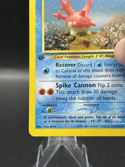 (NM) Corsola 1st ed 37/75 Neo Discovery Pokemon TCG Card 330a-124 - Image 4