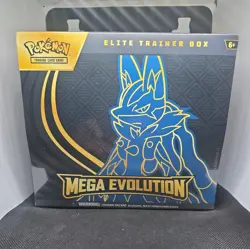 Pokemon TCG – Mega Evolution ETB Elite Trainer Box Lucario- New / Factory Sealed - Image 1