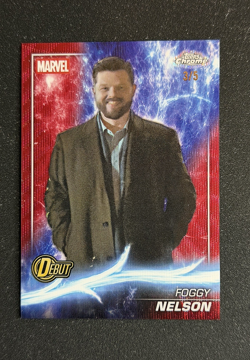 2025 Topps Chrome Marvel Studios FOGGY NELSON #181 RED Wave Refractor 3/5 - Image 1