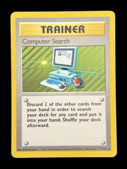 Pokemon TCG Computer Search 71/102 Base Set Regular Rare Unlimited WOTC Vintage - Image 2