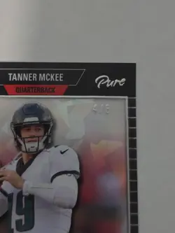 2023 Leaf Pro Set Pure Clear Ice /8 Tanner McKee Rookie Auto RC - Image 2