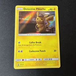 Detective Pikachu SM190 Promo Holo Pokemon Card 2019 - Image 1