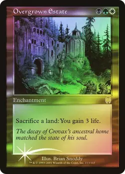 Apocalypse MTG FOIL Overgrown Estate Magic - Image 1