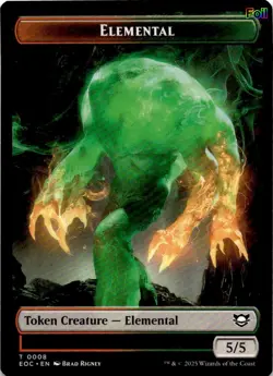 Elemental (0008) // Gnome Double-Sided Token [EOC - 8 // 11]Foil - Image 1