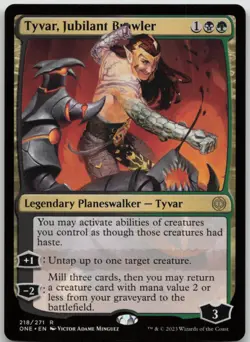 Tyvar, Jubilant Brawler Phyrexia: All Will Be One 218 NM R - Image 1