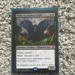 Maha, Its Feathers Night Bloomburrow Mythic Regular (Legendary Creature) - Image 1
