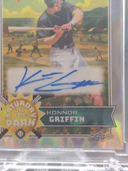 Konnor Griffin 2025 Leaf Baseball Nation Saturday in the park Auto 10/15 - Image 3