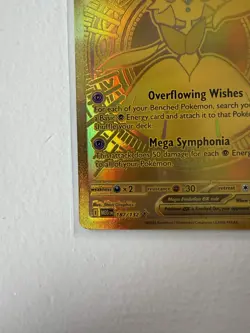 Pokemon TCG Mega Gardevoir EX Holo Gold Hyper Rare 187/132 Mega Evolution - Image 3