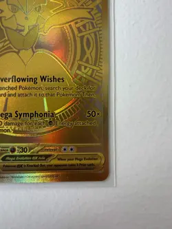 Pokemon TCG Mega Gardevoir EX Holo Gold Hyper Rare 187/132 Mega Evolution - Image 4