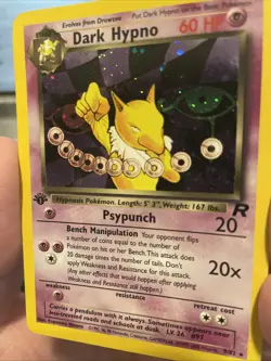 Pokemon Team Rocket Dark Hypno (9) 1st Edition Holo 09/82 - Image 1