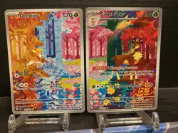 Deerling 165/162 & Sawsbuck 166/162 Art Set IR Temporal Forces Pokemon NM - Image 2