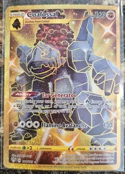 Pokemon 2020 Darkness Ablaze Coalossal 198 NM or better - Image 1