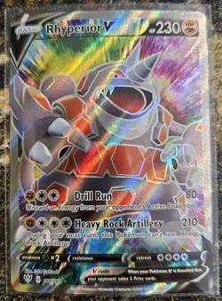 Pokemon 2020 Darkness Ablaze Rhyperior V 181 NM or Better - Image 1