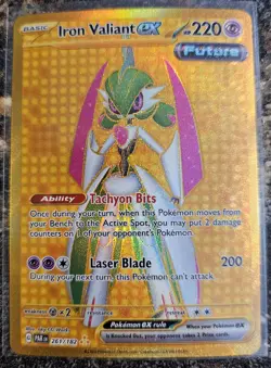 Pokemon 2023 Paradox Rift iron Valiant Ex 261 NM or Better - Image 1