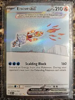 Pokemon 2023 Obsidian Flames Eiscue Ex 222 NM or Better - Image 1