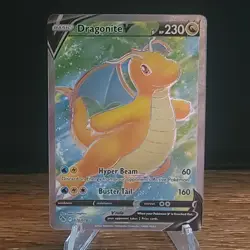 Dragonite V (Full Art) 076/078 Pokemon GO Holo - Image 1