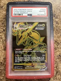 2022 RAYQUAZA VMAX Pokemon SWSH Silver Tempest #TG29 PSA 10 Gem Mt. HOT!!! - Image 1