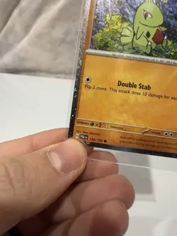 Pokemon Paldea Evolved Larvitar Cosmos Holo Common 110/193 NM - Image 2