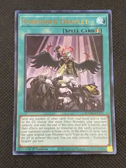 YuGiOh! - Forbidden Droplet BLMM-EN171 Ultra Rare 1st Edition Near Mint - Image 1