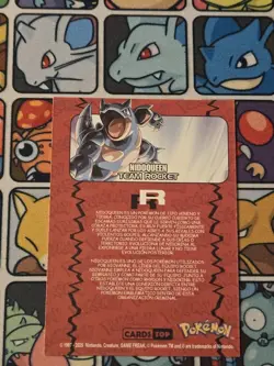 Misprint Nidoqueen #31 Pokemon Holo Shift Team Rocket Silver Topps Peru Error - Image 2