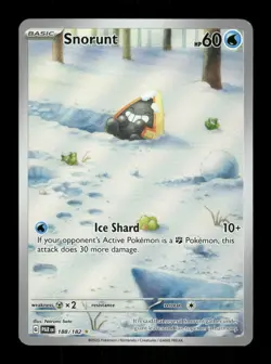 Pokemon Snorunt - Illustration Rare SV04: Paradox Rift 188/182 NM - Image 1