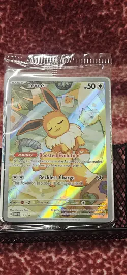 Eevee Pokemon Prismatic Evolutions Promo SVP 173 Sealed In Hand FAST SHIP NM/M - Image 1