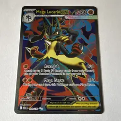 Pokemon Mega Lucario EX 160/132 Me01: Mega Evolution Ultra Rare Holo 2025 - Image 1