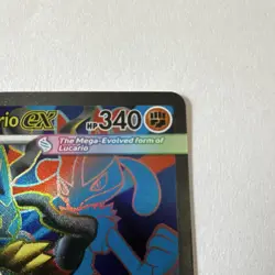 Pokemon Mega Lucario EX 160/132 Me01: Mega Evolution Ultra Rare Holo 2025 - Image 3