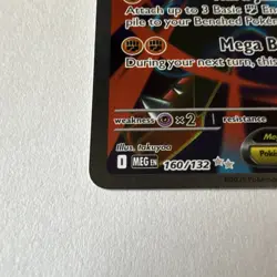Pokemon Mega Lucario EX 160/132 Me01: Mega Evolution Ultra Rare Holo 2025 - Image 5