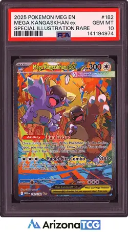 Pokemon 2025 Mega Kangaskhan ex 182/132 SIR Mega Evolution GEM MINT PSA 10 - Image 1