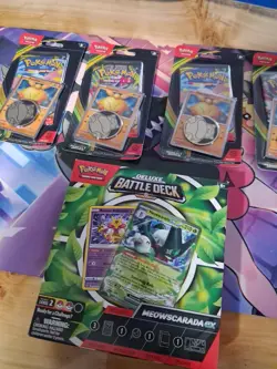 Pokemon Perfect Order Blister Lot 4 Sealed Booster Packs With Battle Deck Sealed - Image 2
