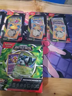 Pokemon Perfect Order Blister Lot 4 Sealed Booster Packs With Battle Deck Sealed - Image 3
