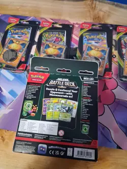 Pokemon Perfect Order Blister Lot 4 Sealed Booster Packs With Battle Deck Sealed - Image 4