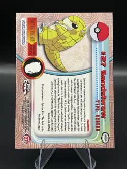 (NM) Sandshrew 2000 Topps Chrome #27 Base Pokemon 330a-14 - Image 2