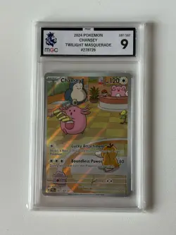 Chansey 187/167 IR Twilight Masquerade 2024 Pokemon MGC 9 Illustration Rare - Image 1