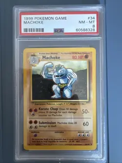 1999 Pokemon Game Machoke Nm-Mt 8 - Image 1